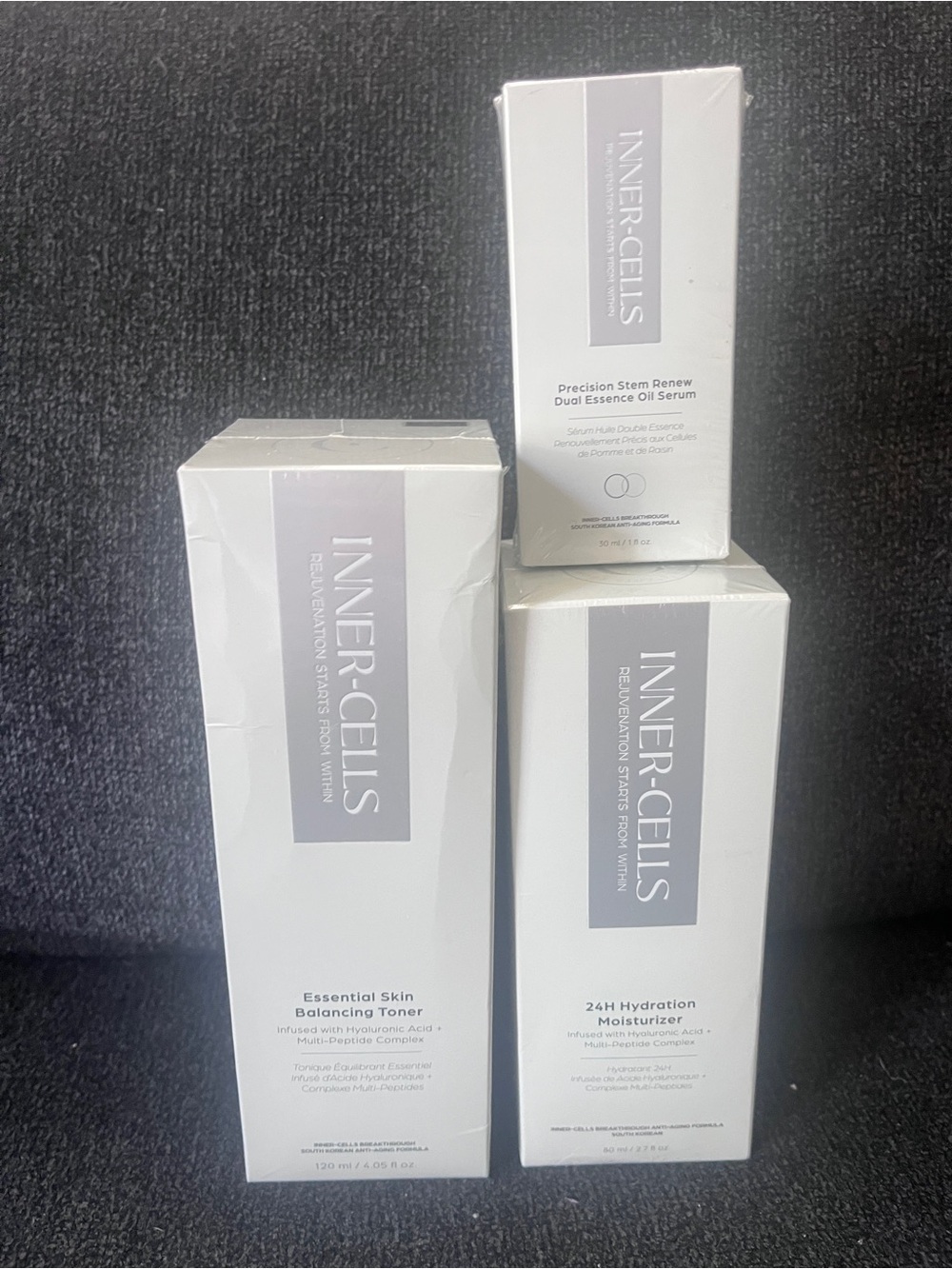 Inner Cells Skincare Set - Hydration & Toner, Serum, & Moisturizer
